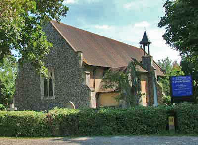 View of Bodle Street Green parish church