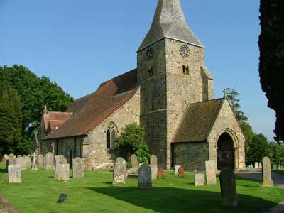 Burwash church in 2007